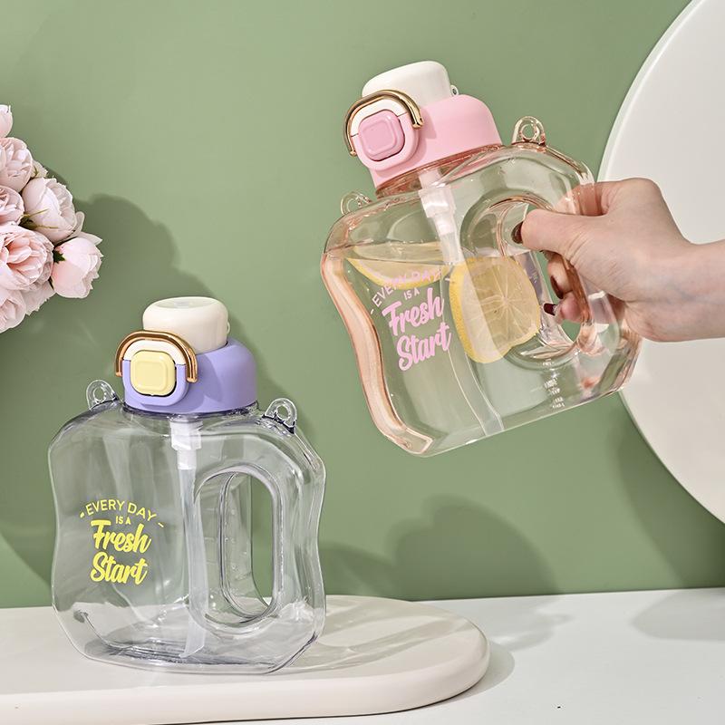 Ton Barrels Water Cup High Temperature Resistant Summer Student Lightweight Active Bottle Good-looking Ton Cup Outdoor Use Lightweight Cup