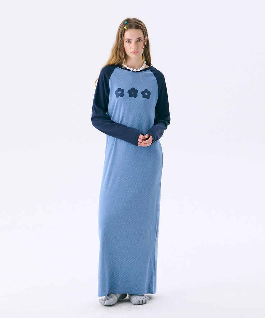 Jun Jun Space Raglan Long Dress_Blue
