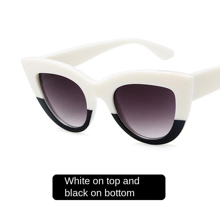 Módní sluneční brýle Kočičí oko Žena Vintage Luxusní Značka Návrhář Černé Brýle Sluneční Brýle pro Ženy UV4 Brýle Odstíny