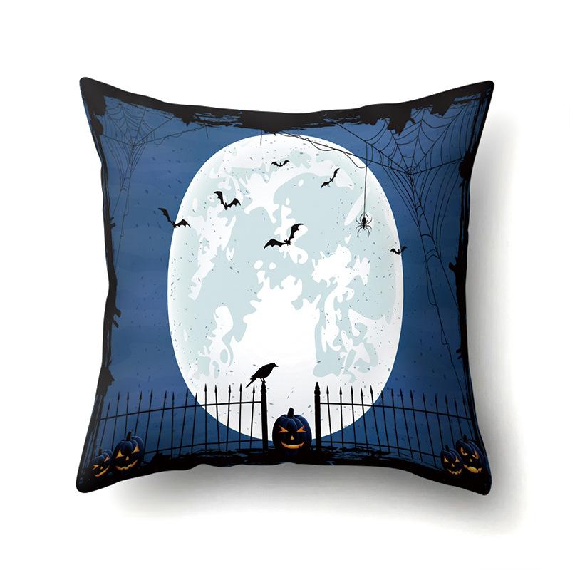 Halloween Pillowcase Car Waist Pillow Pumpkin Sofa Cushion Cover Office Home Living Room Pillowcase