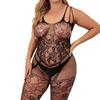Over Size Sexy Mesh Fishnet Bodystockings For Women Plus Size Erotic Lingerie Sexy Open Bra Crotchless Teddies Bodysuits Female Sexy Porno Underwear