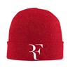 New RF Roger Logo Beanie For Unisex Women Winter Knitted Skull Cap