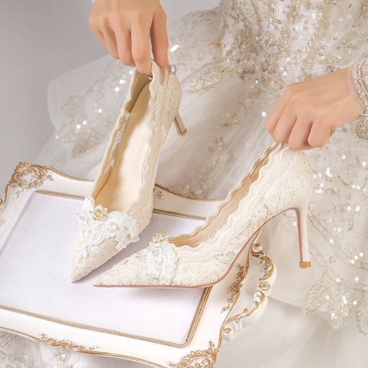 French Beautiful Versatile Comfortable Single Shoes Women's 2025 Spring and Summer New Fashion Pointed Head Shallow Mouth Stiletto High Heels Women