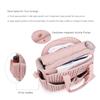 Polyester Quilted Diaper Bag for Moms Waterproof Insulated Shoulder Tote Large Storage Baby Travel Organizer with Pockets