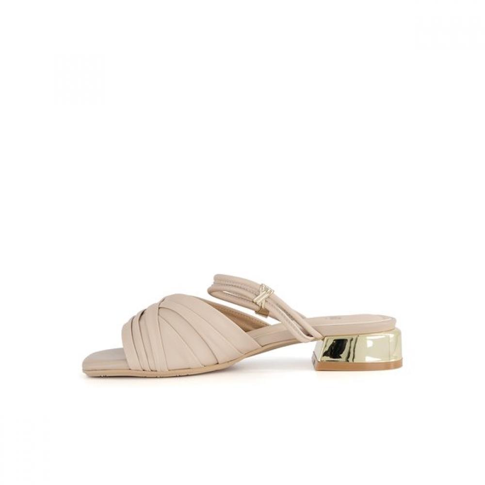 DakS Women S 3cm Heel Semi caSual Two Way Sandal dld502lS58  Pink 