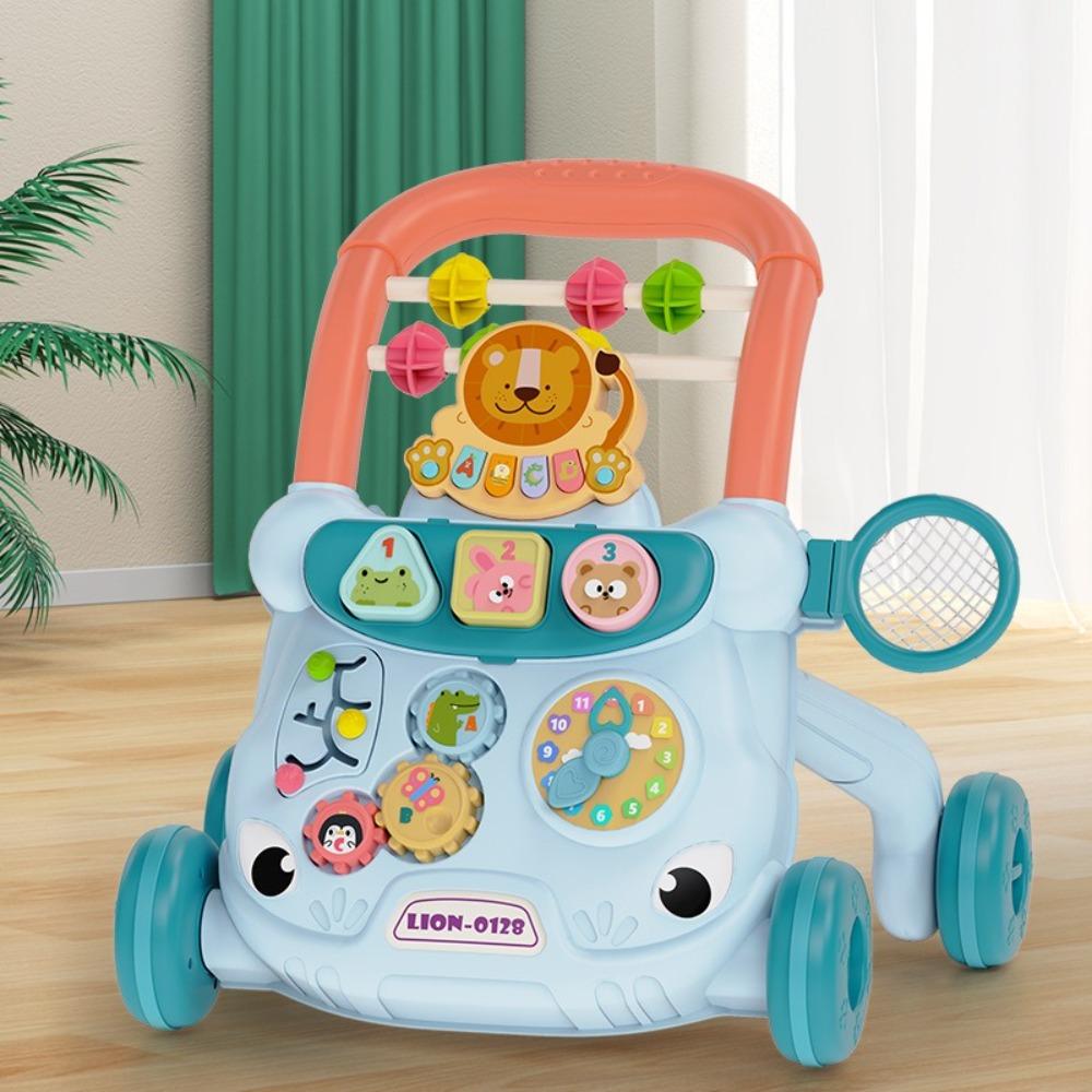 

Anti Rollover Baby Walker Trolley Sliding Toddler Trolley Walking Toy Early Education синий