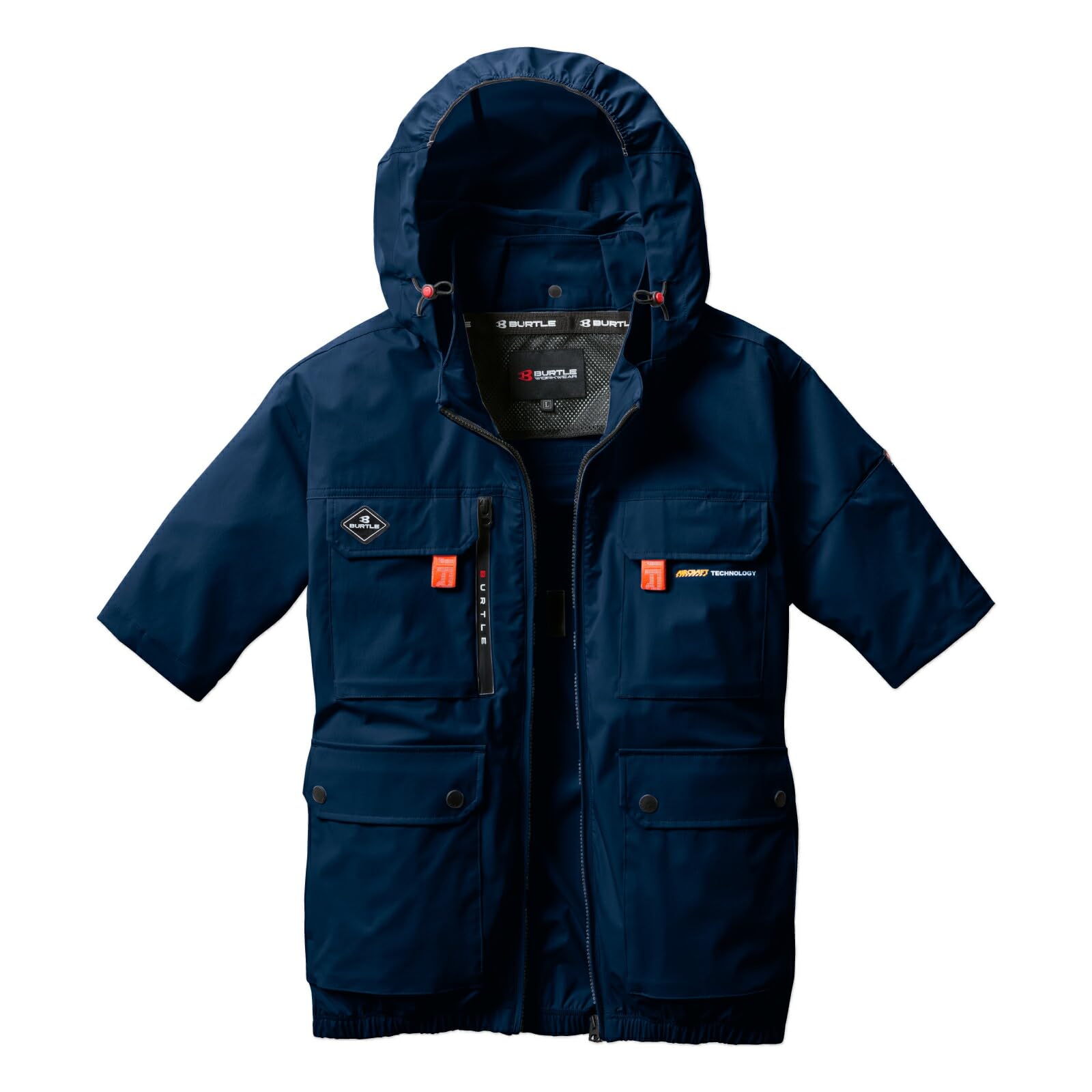 

BURTLE Air Craft Короткий рукав Полная обвязка Стрейч УФ Кондиционирование воздуха Одиночный BURTLE Pro Uni Наклейка XXL Блузон, Совместимый, Капюшон, AC2036,