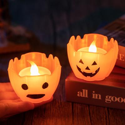 Ghost Festival Party Decorations Electronic Candles Halloween Pumpkin Lanterns