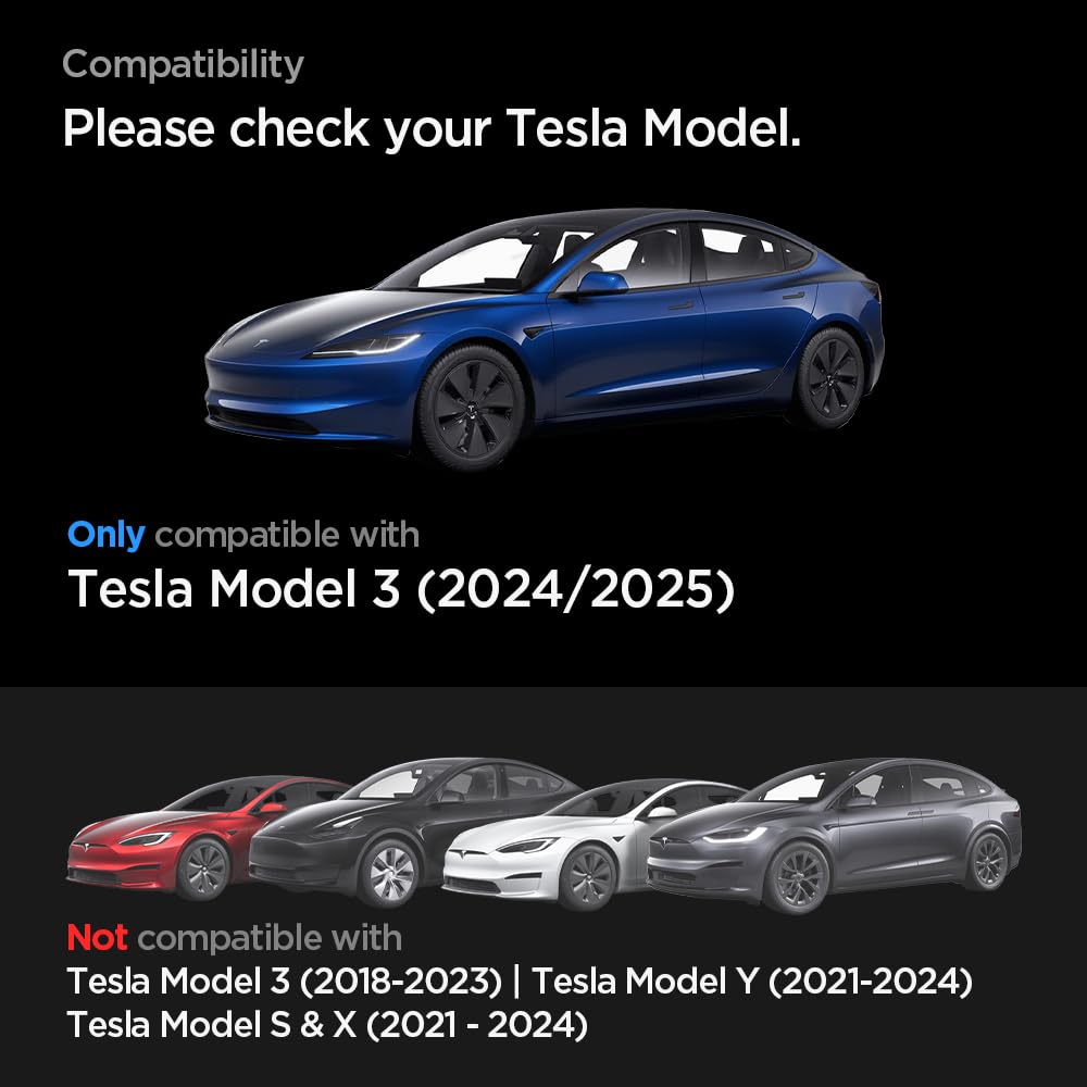 Ochranná fólie Spigen EZ Fit pro Tesla Model 3 s instalační sadou, kompatibilní s Tesla Model 3, hladká AG, 1 kus (2024)