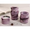 Striped Cylinder Tealight Holder Molds Cylinder Candlestick Molds