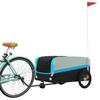 VidaXL Bicycle Trailer, Transport Cart with Flag, Bicycle Cart, Bicycle Trailer, Luggage Trailer, 94065