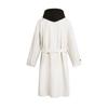 GOLFCROSS Unisex Faux Two-Piece Hooded Long Trench Coat