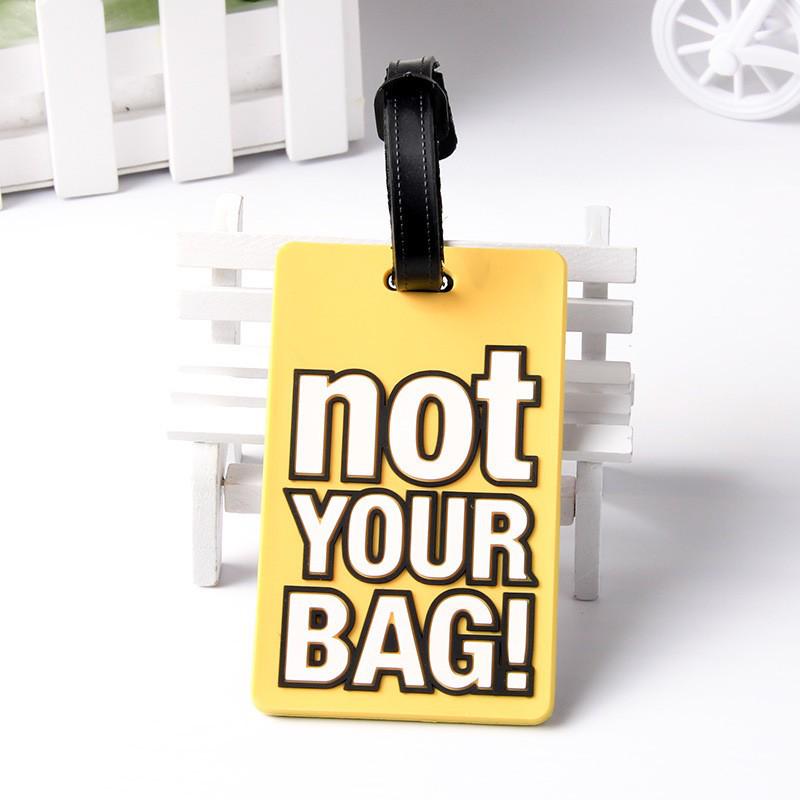 3D Soft Rubber PVC Luggage Tag & Lanyard for Suitcase
