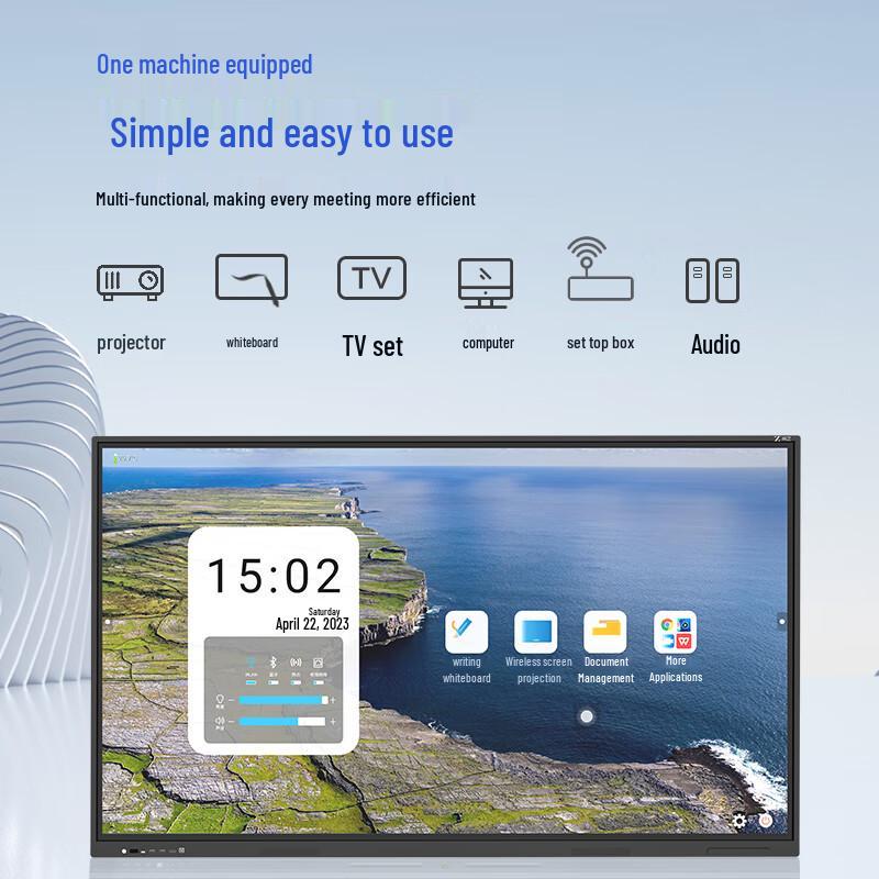 98-inch Interactive Flat Panel Display with i5 Dual System CN plug (adapter included)