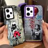 B-Banksy Kunst Graffiti Künstler Weiche Handyhülle für Samsung Galaxy S24 S25 FE S26 Edge S23 Ultra S22 Plus S21 + Stoßfeste Hülle Ba