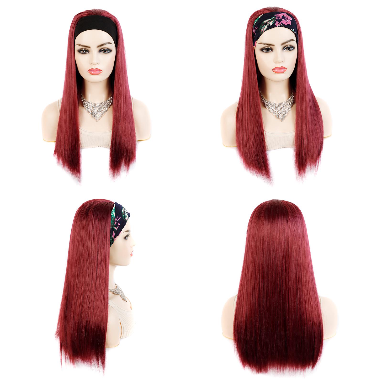 

Синтетичний перук на пов язці Медовий блонд Пряме волосся Перуки з пов язкою Вечірка Щоденне використання Швидке перевдягання