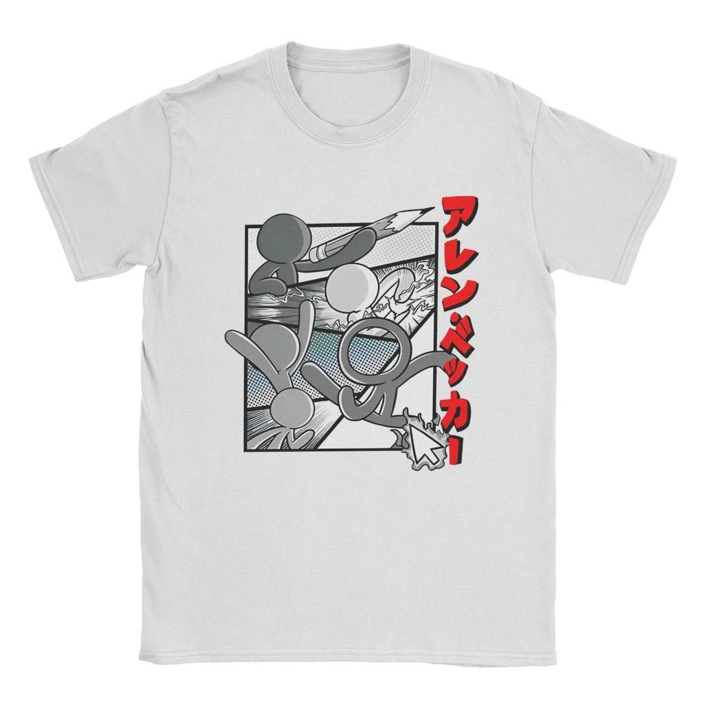 Humor Alan Becker Manga T Shirt Men Women 100% Cotton Tee Shirt Birthday Gift Clothing