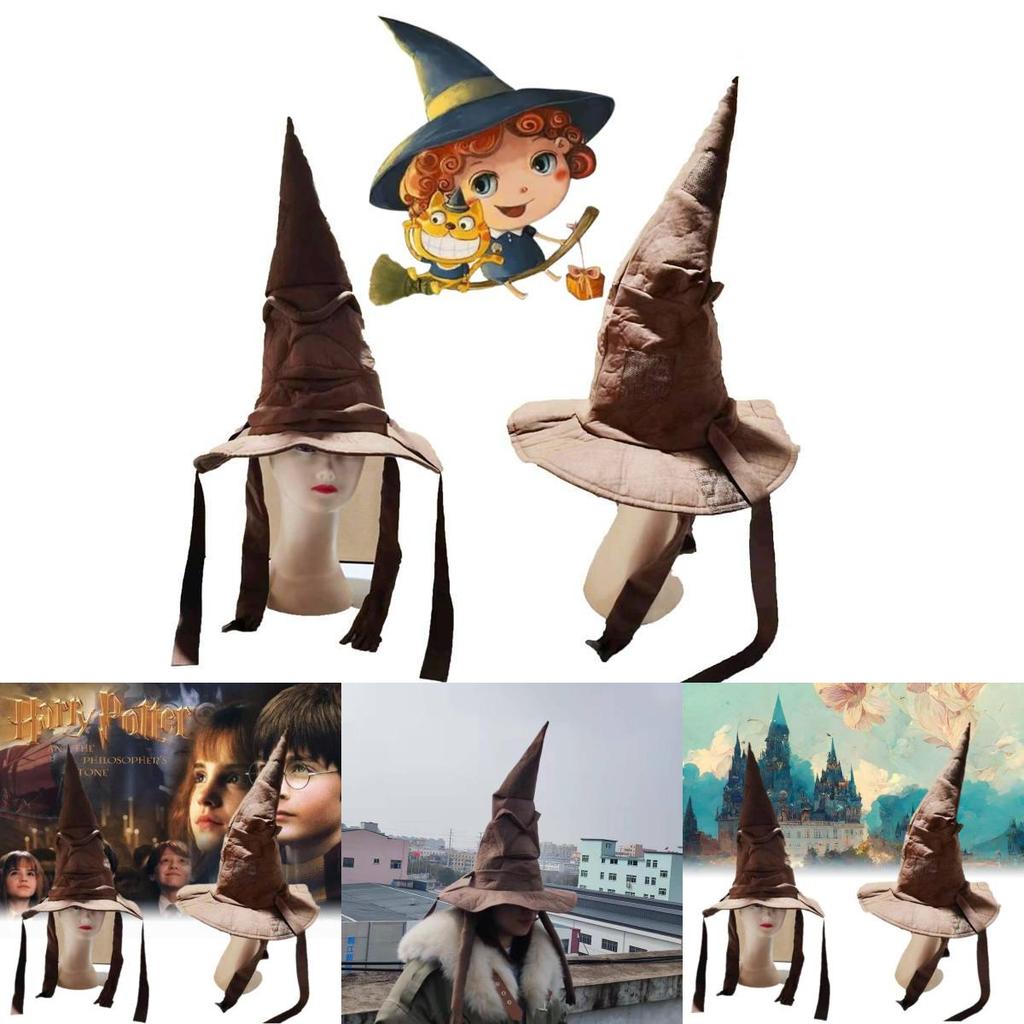 Stylish Halloween Crossbody Bag With Brown Witch Hat Ideal For Harry Potter Fans