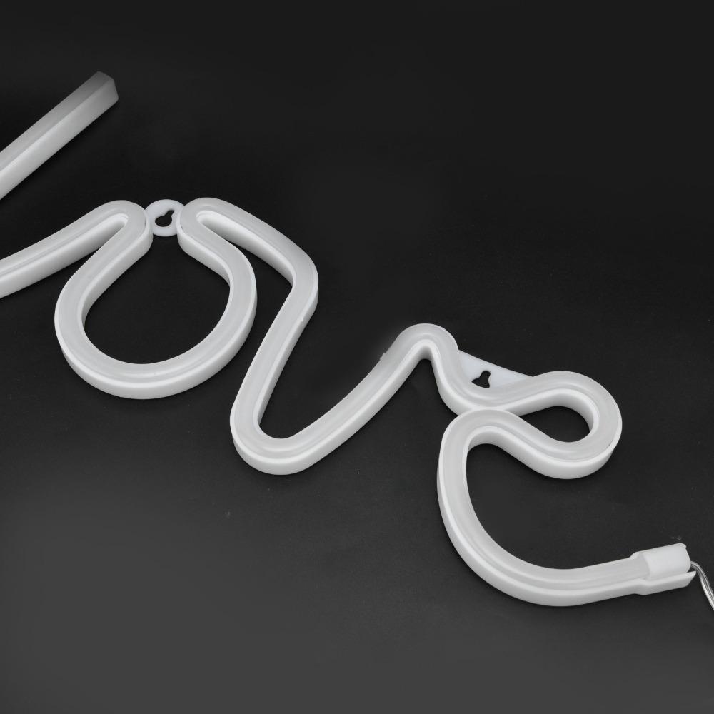 USB or Battery Powered Neon Sign Lamp Love LED Neon Sign Romantic Neon Light  Christmas Party