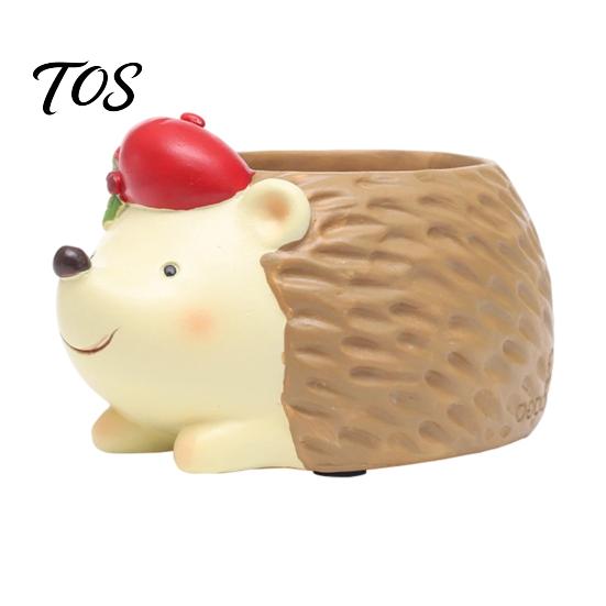Compact Desktop Plant Holders Cute Christmas Animal Succulent Planter, Small Pot for Indoor Mini Pots Home Decor, Gift Lovers Corgi Hedgehog Reindeer