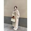 Woolen Coat Women's Small Autumn and Winter High-end Thick Apricot Woolen Coat