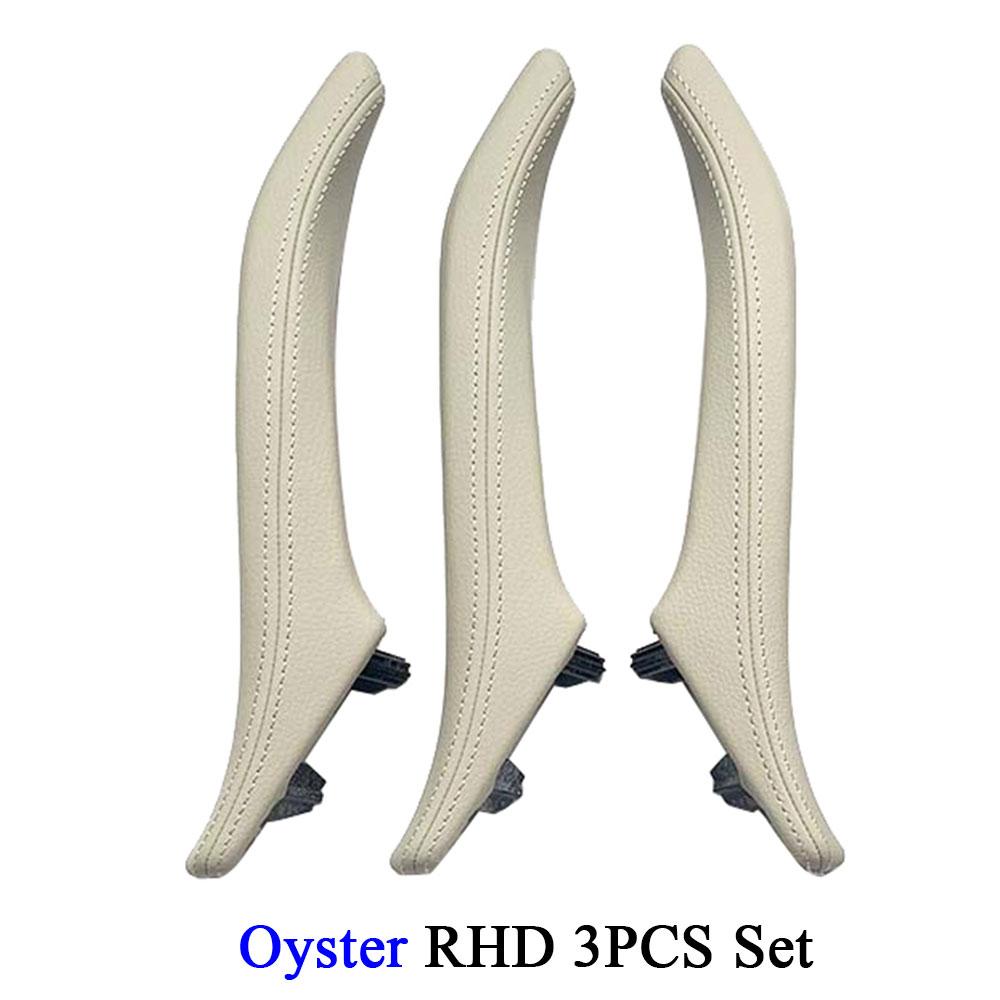LHD RHD Car Inner Left Right Door Pull Handle Leather Assembly Set Trim Replacement for BMW 5 Series F10 F11 F18 520 523 525