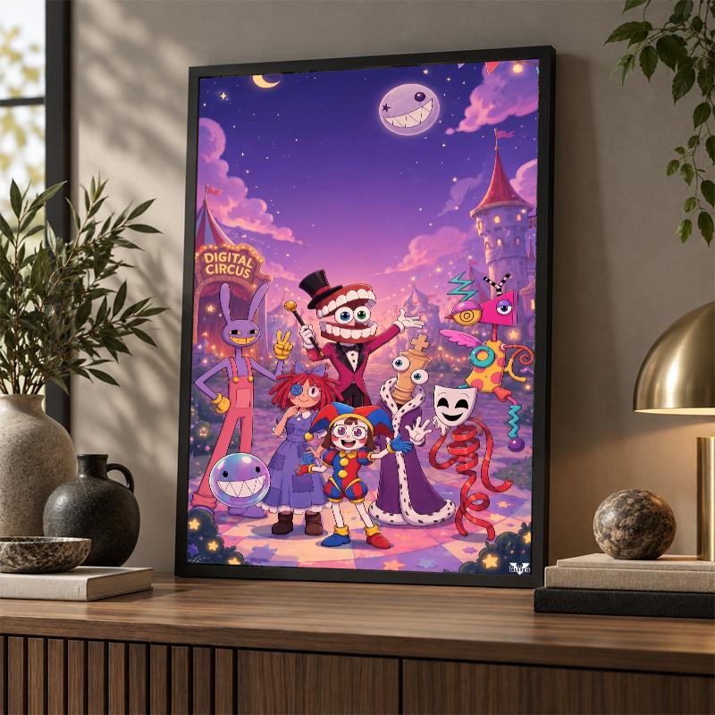 DIY 5D Diamond Painting The Amazing Digital Circus Full Drill Diamond Art Wall Decor Craft Kit