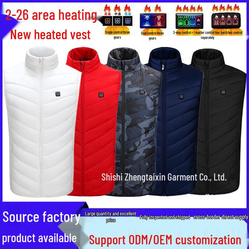 Unisex Winter Smart Heating Vest - Constant Temperature Electric Heated Cotton Jacket