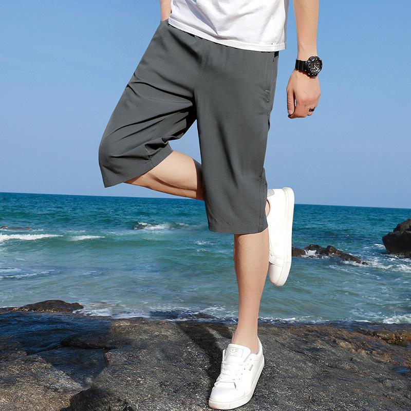 Ice Sense Quick-drying Casual Shorts Men's Summer Loose All-match Beach Sports Five-point Pants