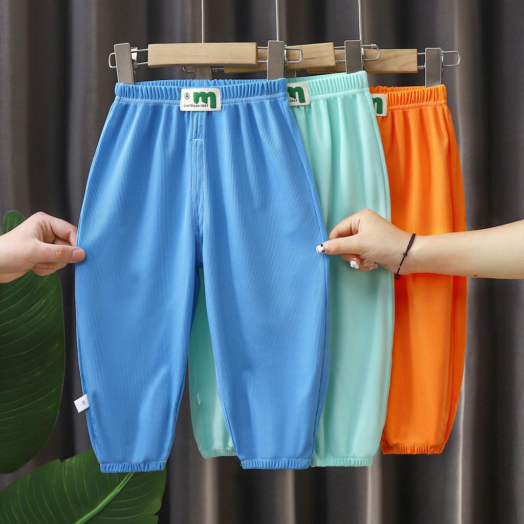 Children's Anti-mosquito Pants Thin Section Boys and Girls Bloomers Small and Medium-sized Children Summer Trousers Boys and Girls Pants Wholesale
