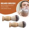 Mens Shaving Brush With Wooden Handle For Beard Grooming And Facial Cleansing