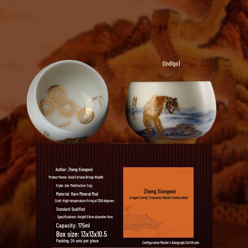 

Gilded Mutton Fat Jade Porcelain Teacup