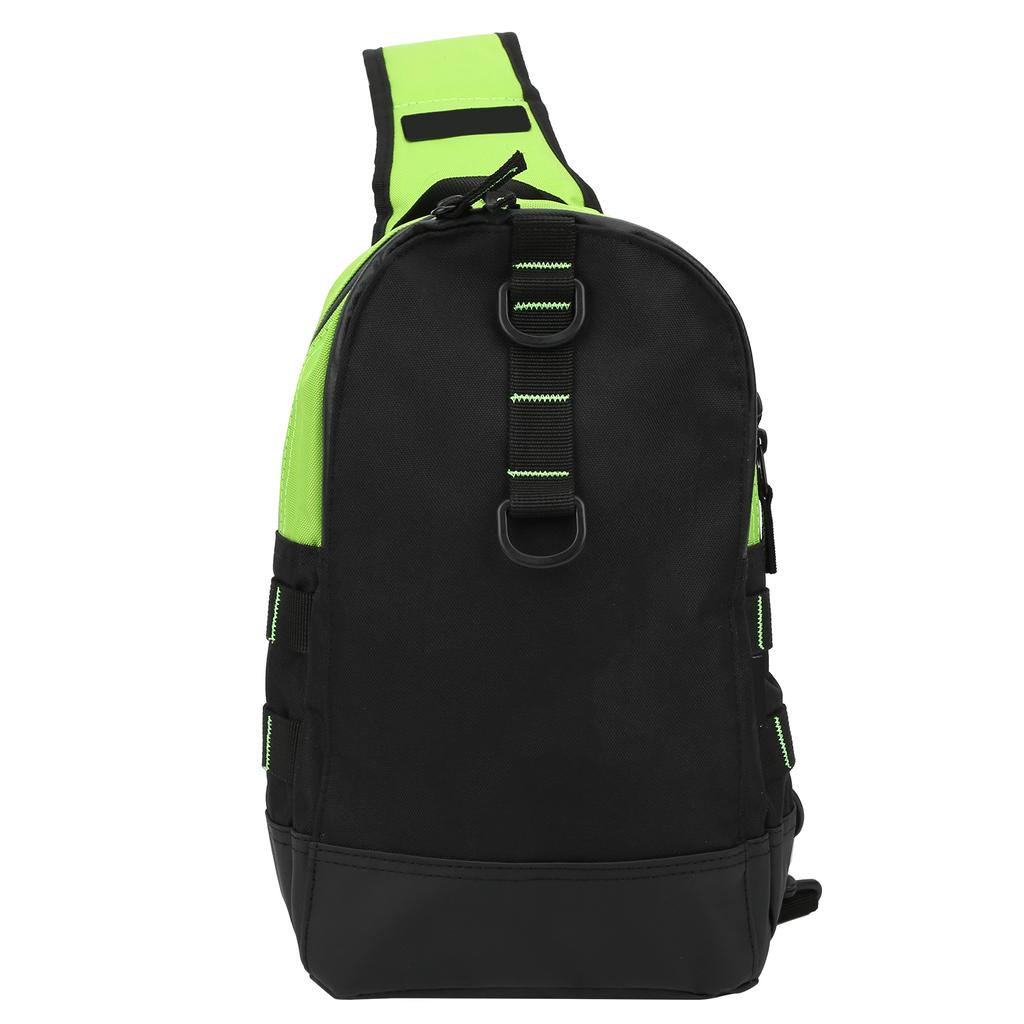 MultiFunctional Fishing Tackle Storage Bag Single Shoulder Lure Reel Line Hook Bag(Fluorescent Green )