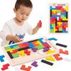 Kids Wooden Tetris Puzzle Blocks