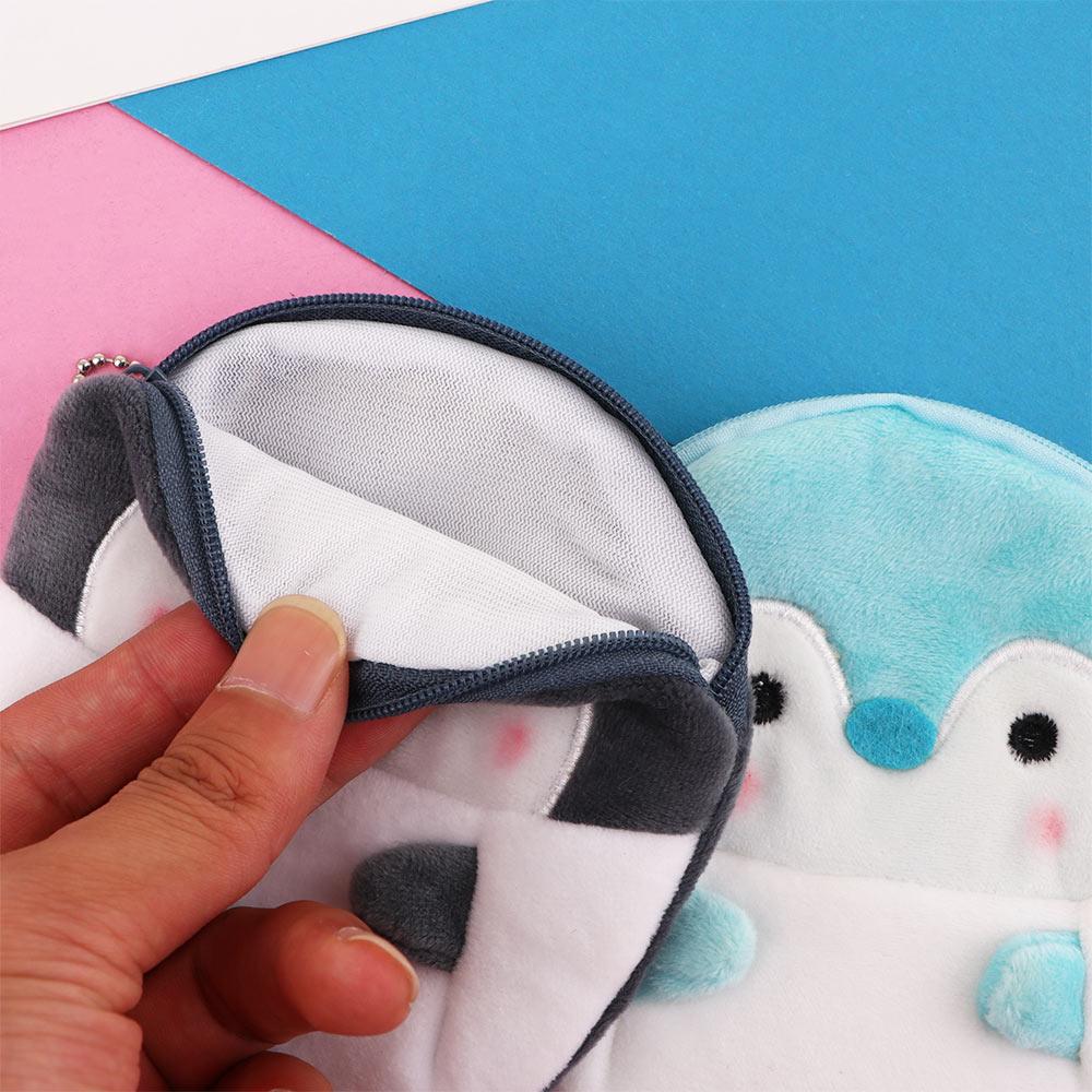 Casual Ladies Gift Key bag With keychain Penguin Mini Wallet Coin bag Earphone Bag Coin purse