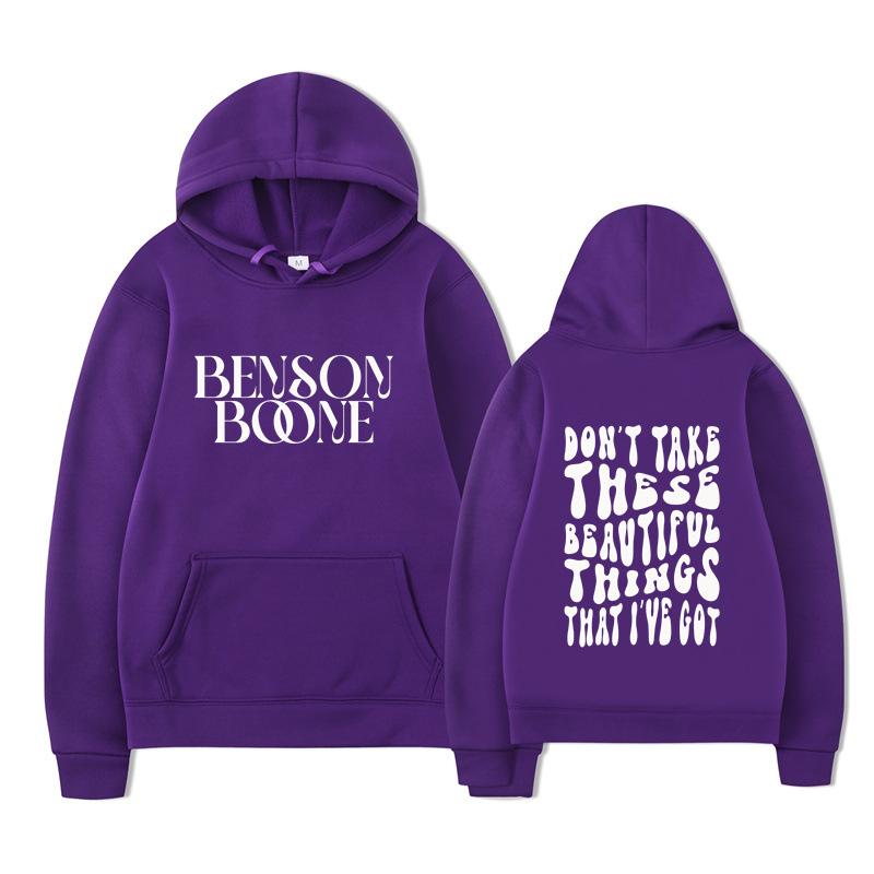 Benson Boone Hoodie Men Women Sweatshirt Print Unisex Streetwear Hip Hop Style Autumn Winter Fashion Tops Clothes