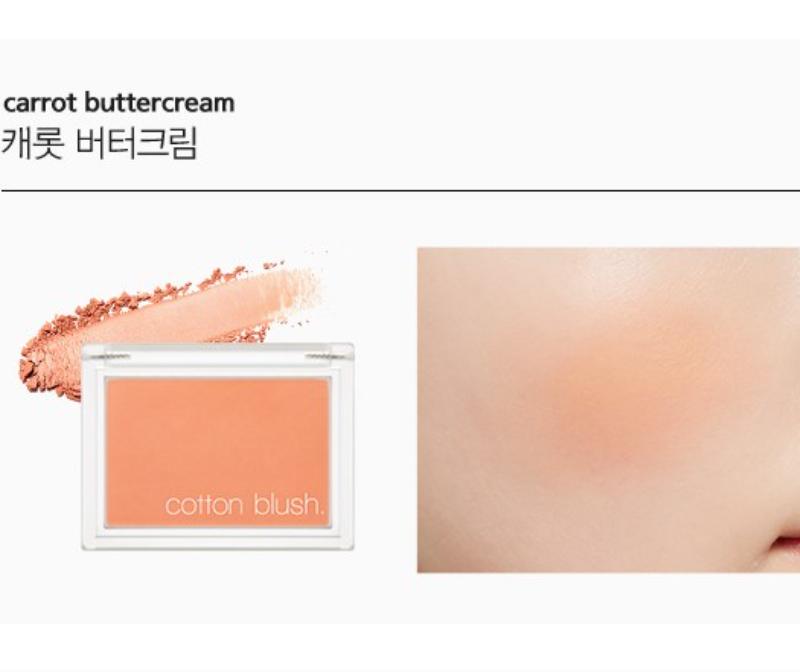 MISSHA Cotton Blusher – Soft Matte Korean Powder Blush (8 Colors)