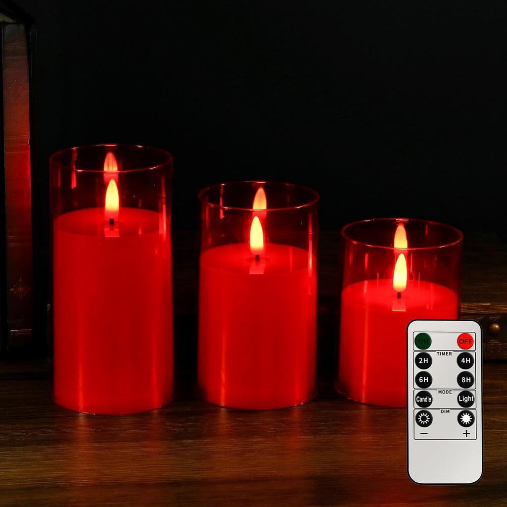 LED Acrylic Bullet Candle Lights: Realistic Flame, Perfect for Weddings & Romantic Bar Décor