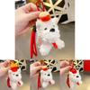 Jinnew Hamburger Fries West Highland Terrier Plush Keychain With Cartoon Style For Bag Accessories