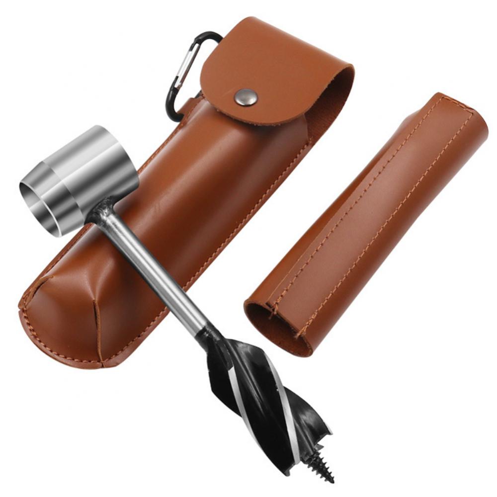 Schlangenbohrer Outdoor Survival Punch Tool Camping Bushcraft Manueller Lochmacher Schraubenschlüssel Holzbohrkern Holzbearbeitung