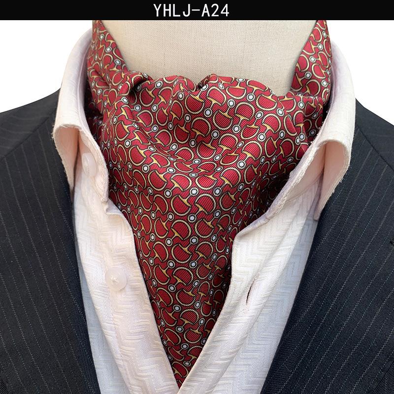 

Початкова партія чоловічих шарфів з принтом у стилі ретро, ​​гладких і приємних на дотик чоловічих шовкових шарфів