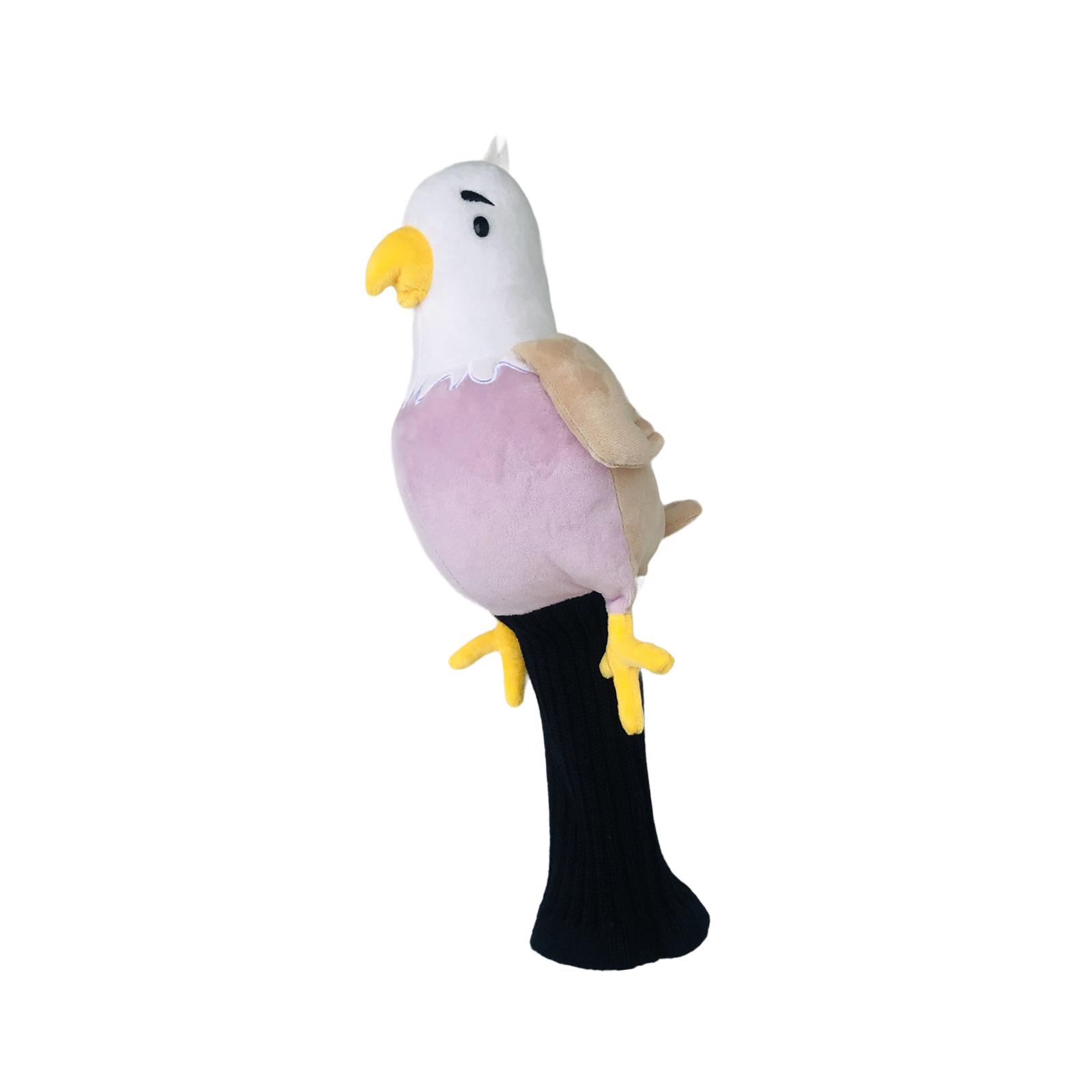 

Golf Driver Protective Plush Eagle Animal Headcover Sleeve for Wood Club Replacement Golf Gift