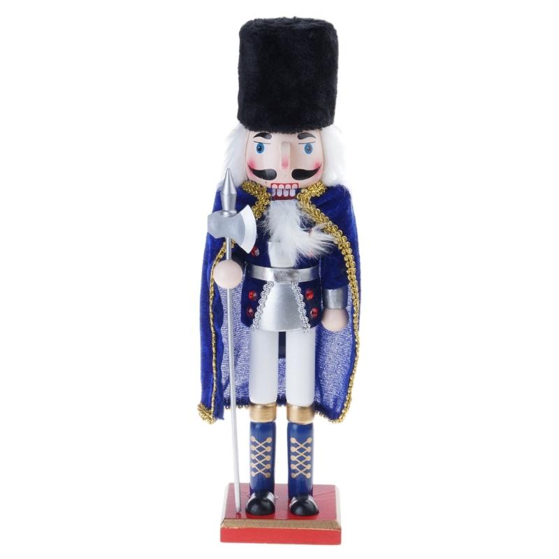 

Nutcracker Christmas Decorations Christmas Nutcrackers Ornament Figures 38cm синий