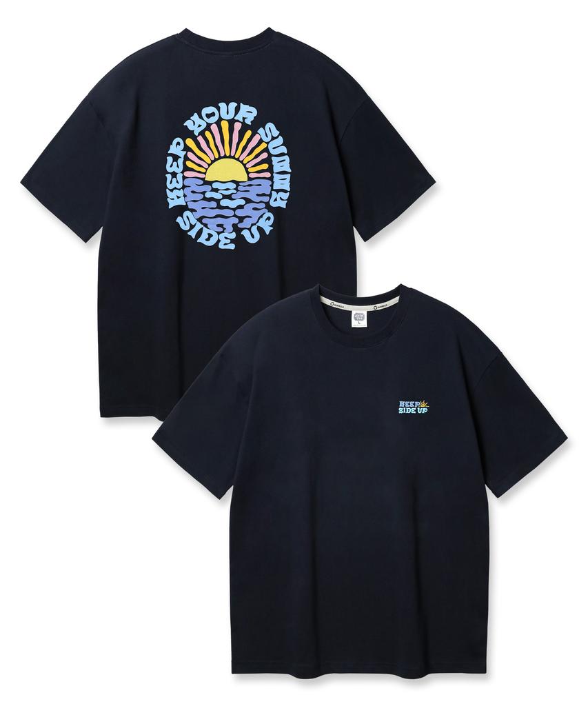 ALVINCLO Sunny Side Up Oversized Short Sleeve T-Shirt Ast4779 (3 Colors)