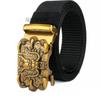 Belt, Men's Automatic Buckle Toothless Business Casual Men's Belt, Young People's Personality Trendy Nylon Canvas