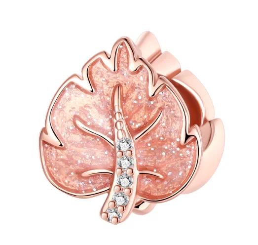 Original Copper Colorful Charms Snowflake Heart Lock Key Earrings Beads For Necklace Diy Bracelet Present Jewellery