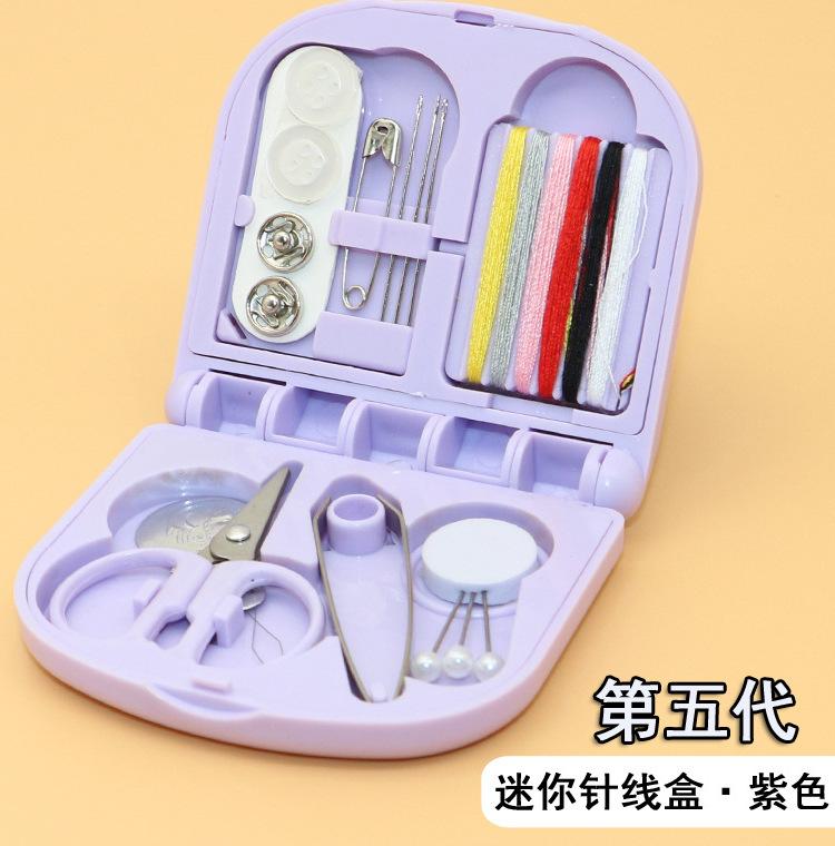 1Box Portable Mini Travel Household Sewing Box Set Sewing Kit Storage Bags Sundries Organizer Home Tools Sewing Accessories