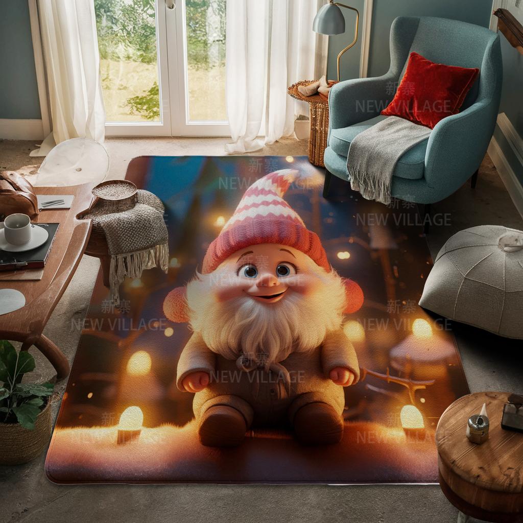 House Entrance Carpet Home Door Mat Living Room Bath Foot Bathroom Non-slip Water Absorption Rugs Bath Merry Christmas Winter