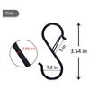 A84E-48PCS S Hooks For Hanging - S Shaped Hooks For Kitchen Utensil And Closet Rod - Black S Hooks For Hanging Plants,Pots