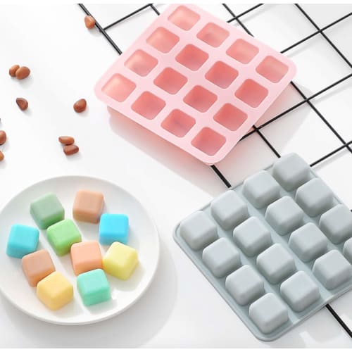 Silicone Molds, Square Cubes, 2.5cm x 16